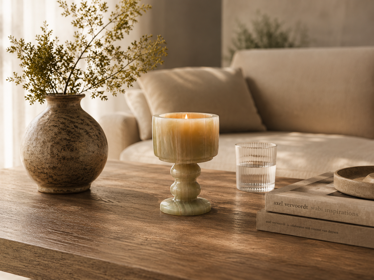 Pedestal Calm Candle