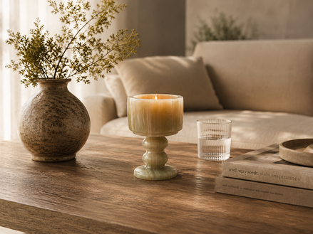 Pedestal Calm Candle