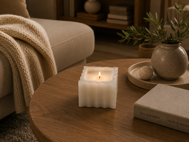 Celadon Block Candle (SSCC006)