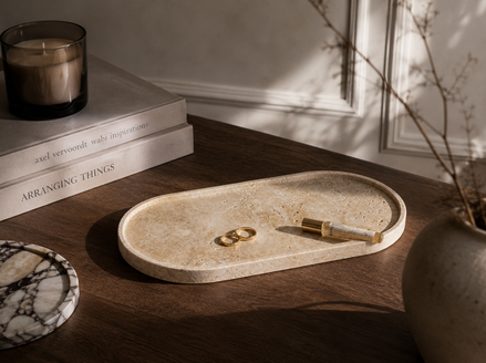 Travertine Stone Tray